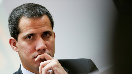 Le 3 septembre 2019, le chef de l'opposition vénézuélienne Juan Guaido assiste à une session de l'Assemblée nationale du Venezuela à Caracas.