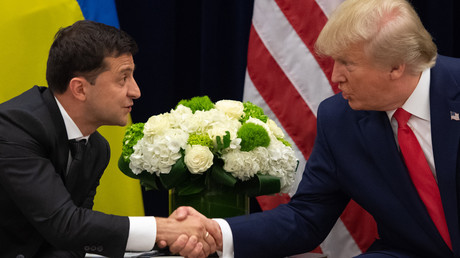 Volodymyr Zelensky et Donald Trump, le 25 septembre 2019, à New York (image d'illustration).
