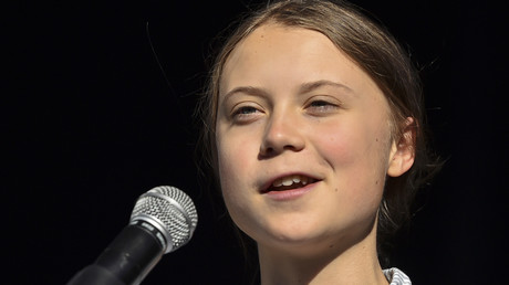 Greta Thunberg, lors d'un rassemblement pour l'action contre le changement climatique, le 27 septembre 2019, à Montréal, au Canada (image d'illustration).