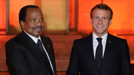 Paul Biya et Emmanuel Macron le 9 octobre 2019 à Lyon (image d'illustration).