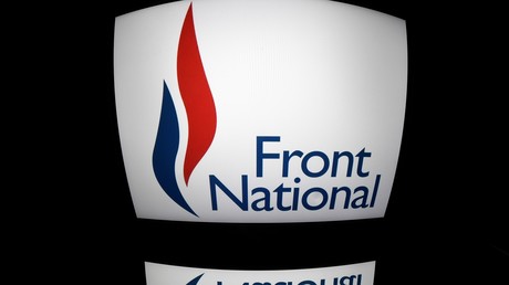 Le logo du Front national, devenu par la suite Rassemblement national, ici en 2016.