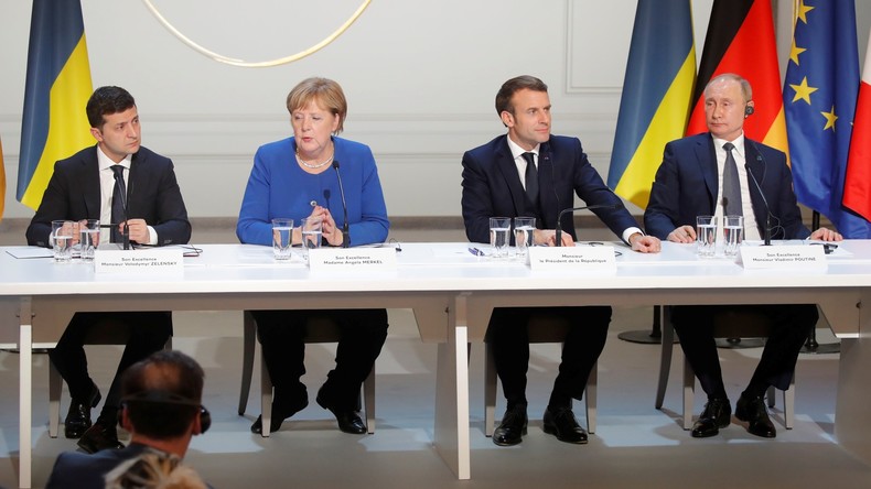 Sommet au «format Normandie» : les quatre dirigeants s'engagent à stabiliser l'est ukrainien