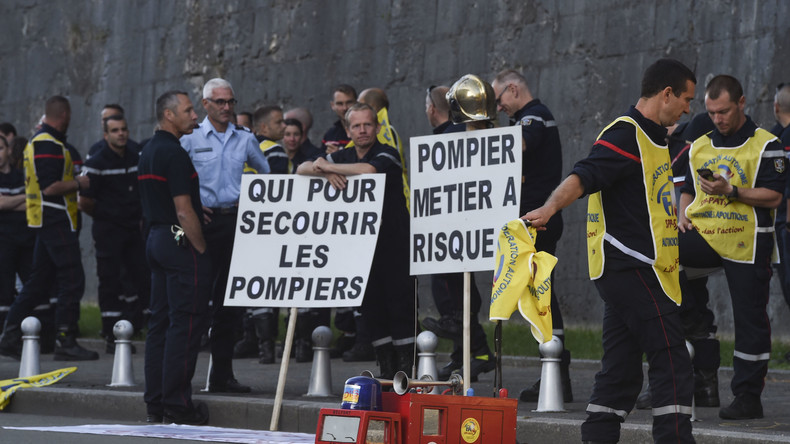 Les agressions contre les pompiers ont augmenté de 21% en 2018
