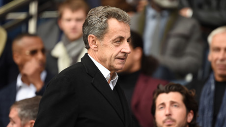 L'ancien chef d'Etat, Nicolas Sarkozy, arrive au stade du Parc des Princes, le 5 octobre 2019 (image d'illustration).