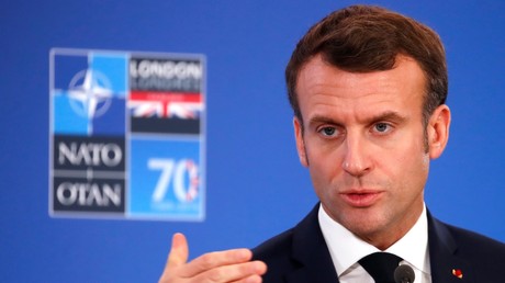 Emmanuel Macron en conférence de presse le 4 décembre, à l'issue du sommet de l'OTAN près de Londres.