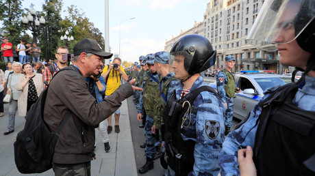 Des manifestations de l’opposition à Moscou le 31 août 2019.