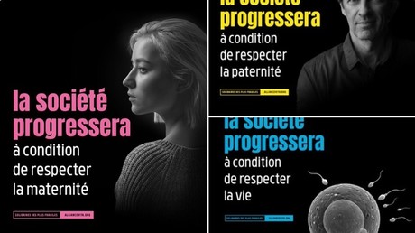 Des publicités de l'association Alliance Vita, ouvertement anti-IVG et anti-PMA, affichées dans plusieurs gares parisiennes, sont dans le viseur de Anne Hidalgo.