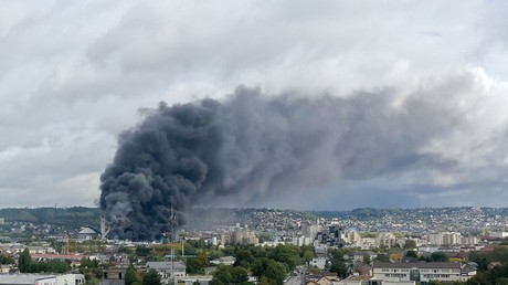 L'incendie de Lubrizol, à Rouen, le 26 septembre 2019 (image d'illustration).