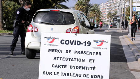 Opération de contrôle le 29 mars 2020 à Nice, Promenade des Anglais (image d'illustration).