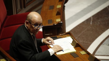Le chef de la diplomatie française Jean-Yves Le Drian, le 31 mars à l'Assemblée nationale (image d'illustration).