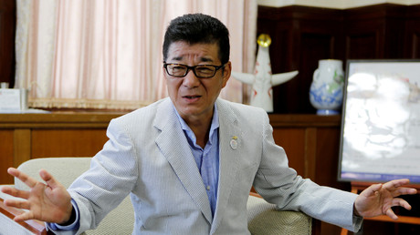 La maire d'Osaka, Ichiro Matsui, en interview à Osaka, Japon, 2018 (image d'illustration).