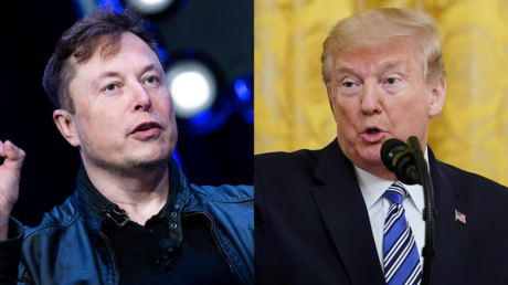 Elon Mask (9 mai 2020) et Donald Trump (28 avril 2020).