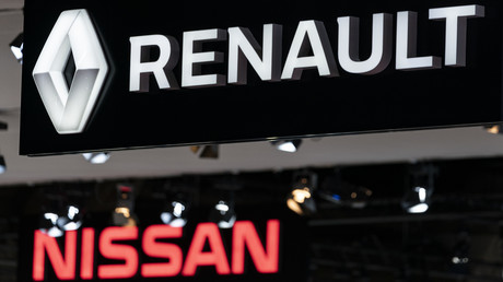 Logos de Renault et Nissan à un salon automobile, Bruxelles janvier 2020 (image d'illustration).
