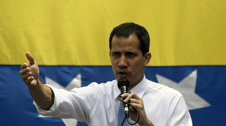 Juan Guaido, l'opposant à Nicolas Maduro, à Las Mercedes, dans l'est de Caracas, le 10 mars 2020.