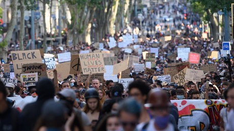 Mobilisation contre le racisme et les violences policières à Marseille, le 6 juin 2020.
