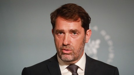 Le ministre de l'Intérieur, Christophe Castaner, en conférence de presse, le 27 mai 2020.