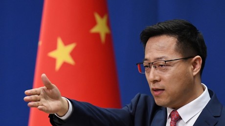 Le ministre chinois des Affaires étrangères, Zhao Lijian à Pékin le 8 avril 2020. (Image d'illustration).