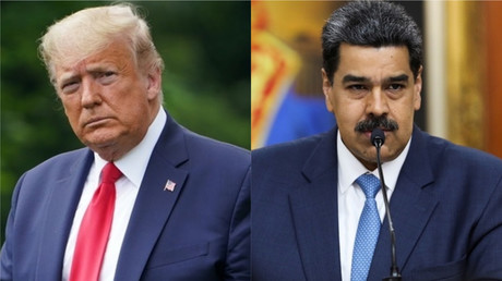 A gauche, Donald Trump, à droite Nicolas Maduro (photomontage d'illustration).