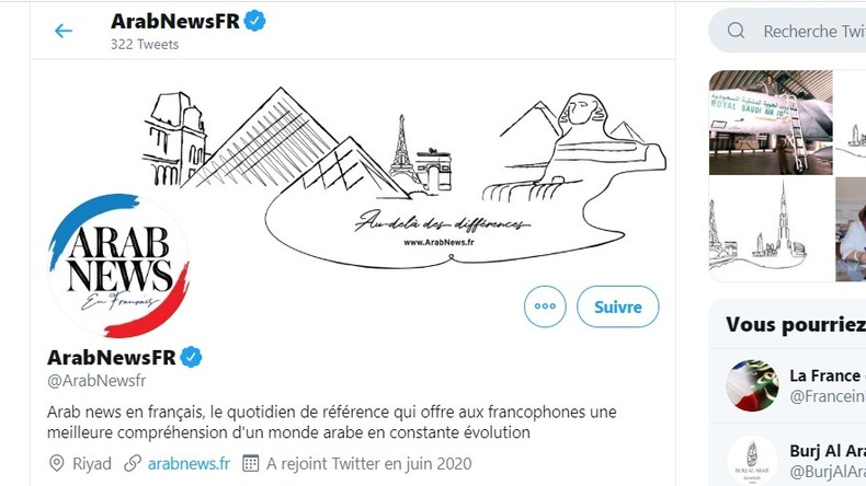 L'Arabie saoudite lance son média francophone, l'ambassade de France applaudit