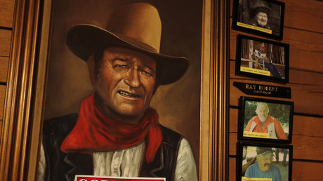 Un tableau représentant l'acteur américain John Wayne dans un club de tir du New Hampshire, le 16 février 2013 (image d'illustration).