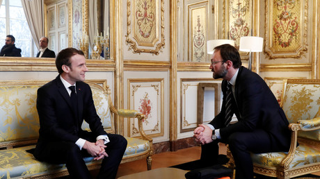 Emmanuel Macron s'entretient avec le centriste Patrick Mignola à l'Elysée. (5 février 2019, image d'illustration).