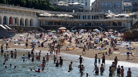Une plage de Biarritz, le 30 juillet 2020, dans les Pyrénées-Atlantiques (image d'illustration).