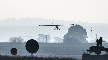 Un drone israélien déployé sur le plateau du Golan le 20 janvier 2015 (image d'illustration)