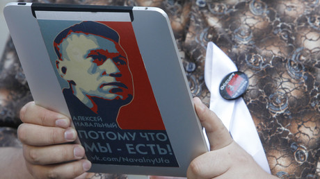 Portait d'Alexeï Navalny lors d'une manifestation à Moscou en 2012 (image d'illustration).
