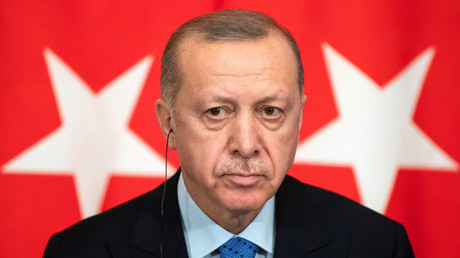 Le président turc Recep Tayyip Erdogan à Moscou en mars (image d'illustration).