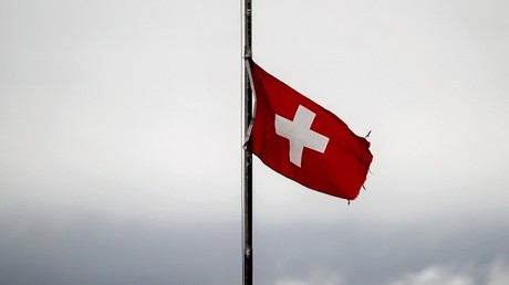 Le drapeau suisse. (Image d'illustration).