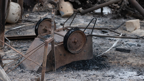 Conséquences d'un bombardement à Khodzhavend (Martuni), le 28 septembre, dans la République autoproclamée du Haut-Karabagh (image d'illustration).
