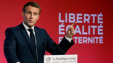 Emmanuel Macron s'exprime sur le séparatisme le 2 octobre 2020.