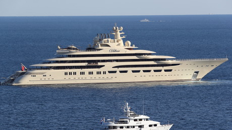 Un Yatch au large de Monaco. (Image d'illustration)