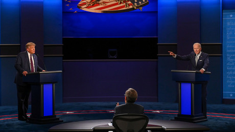 Le président américain Donald Trump et le candidat démocrate Joe Biden, lors du débat présidentiel, le 29 septembre (image d'illustration).