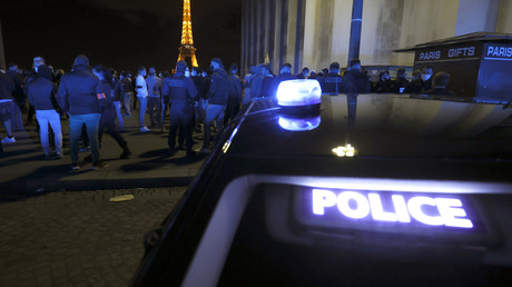 Les policiers en colère se rassemblent à Paris, place du Trocadéro le 14 juin 2020 (image d'illustration).