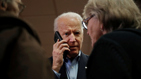 Joe Biden lors d'un meeting dans l'Iowa (image d'illustration).