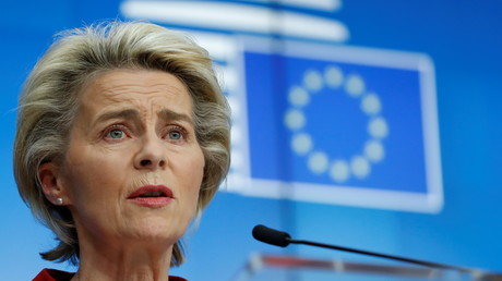 La présidente de la Commission européenne Ursula Von Der Leyen à Bruxelles, le 29 octobre 2020 (image d'illustration)