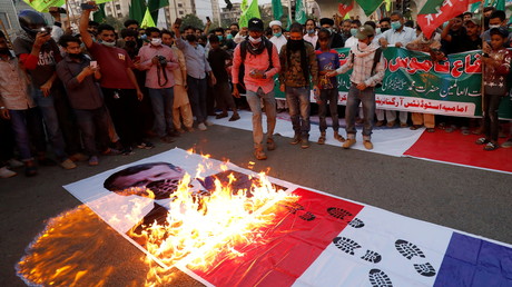 Manifestation contre Emmanuel Macron au Pakistan (image d'illustration).