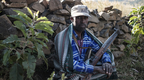Zeleke Alabachew, agriculteur et milicien, regarde ses terres près du village de Tekeldengy, au nord-ouest de Gondar, en Ethiopie, le 8 novembre 2020 (image d'illustration).