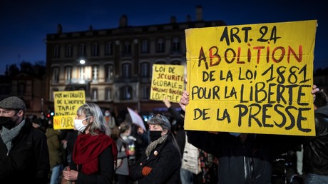 Manifestation contre la loi Sécurité globale le 17 novembre à Toulouse (Haute-Garonne) (image d'illustration).