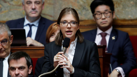 Aurore Bergé à l'Assemblée nationale le 23 octobre 2018