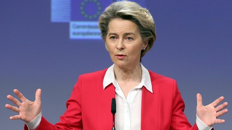 La présidente de la Commission européenne, Ursula von der Leyen, le 8 janvier 2021.