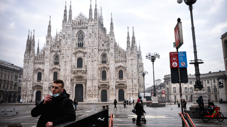 Place du Dôme (Piazza del Duomo) à Milan le 19 janvier 2021 (image d'illustration).