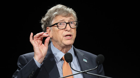 Bill Gates lors d'une conférence à Lyon, le 10 octobre 2019 (image d'illustration)