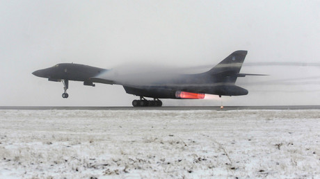 Un bombardier B-1 américain sur une base de l'US Air Force le 27 mars 2011 (photo d'illustration).