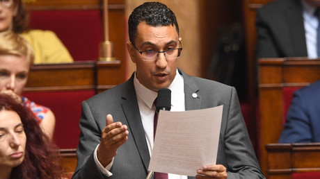 Le député M'jid El Guerrab s'exprime dans l'hémicycle de l'Assemblée nationale, le 3 juillet 2018 (image d'illustration)