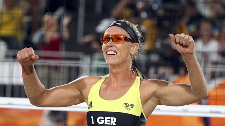 Karla Borger aux Jeux olympiques de Rio, au Brésil, le 9 août 2016 (photo d'illustration).