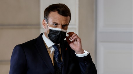 Emmanuel Macron, le 25 février à l'issue d'un sommet européen virtuel (image d'illustration).