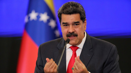 Le président Nicolas Maduro s'exprime durant une conférence qui a lieu à Caracas, le 8 décembre 2020 (image d'illustration).