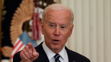 Joe Biden lors d'une conférence de presse à la Maison Blanche, le 25 mars 2021 (image d'illustration).